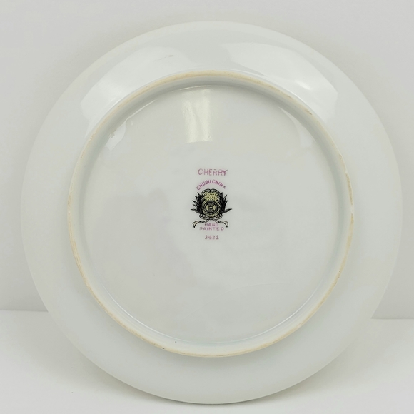 Vintage Chubu China "Cherry" Saucer #3431 - Picture 4 of 5